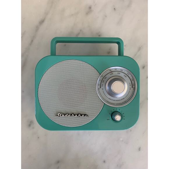 Retro Teal/SIlver SB2000TS Studebaker Radio with AUX - Picture 1 of 7